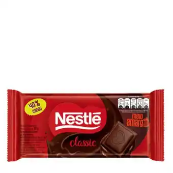 Super Lagoa Chocolate nestle 80g classic meio amargo 40% oferta