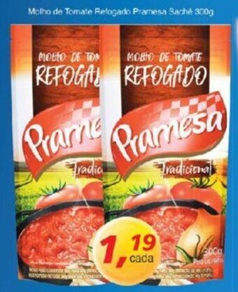 Supermercados Guanabara Molho de Tomate Refogado Pramesa sache 300g oferta