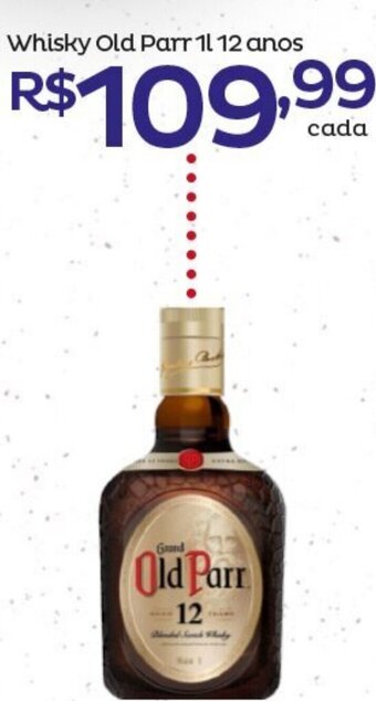 Super Lagoa Whisky Old Parr 1L 12 anos oferta
