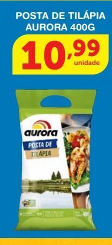 Roldão Posta de tilápia aurora 400g oferta