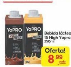 Bebida láctea 15 high yopro 250ml