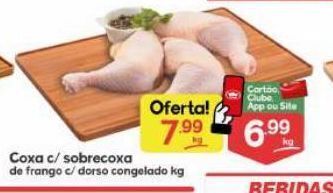 Supermercados Princesa Coxa c/sobrecoxa de frango c/dorso congelado kg oferta