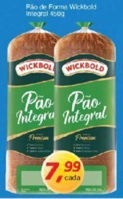 Supermercados Guanabara Pão de Forma Wickbold Integral 450g oferta
