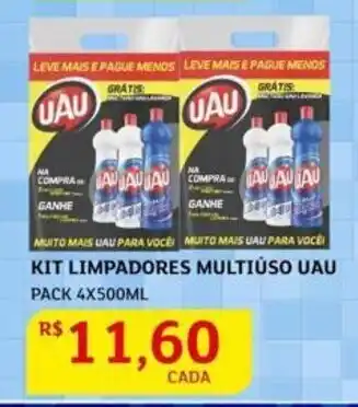 Assaí Atacadista Kit Limpadores Multiúso Uau 4x500ml oferta