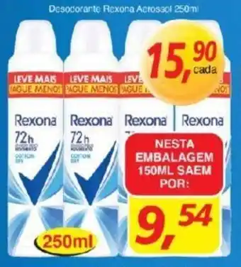 Supermercados Guanabara Desodorante Rexona Aerossol 250ml oferta