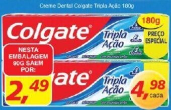 Supermercados Guanabara Creme Dental Colgate Tripla Ação 90g oferta