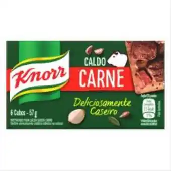 Caldo de carne knorr caixa com 6 tabletes 57 g
