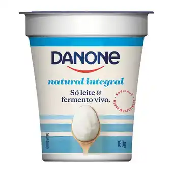 Supper Rissul Iogurte natural danone integral resfriado pote 160g oferta