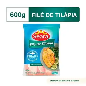 Almeida Mercados File de tilápia seara pescados iqf 600g oferta