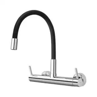 Leroy Merlin Torneira misturador gourmet de parede de cozinha (viana preta) oferta