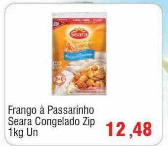 Spani Atacadista Frango à passarinho seara congelado zip oferta