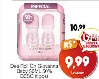 Des roll on giovanna baby 50ml 50% desc