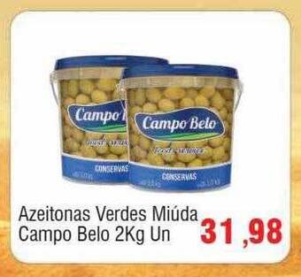 Azeitonas verdes miúda campo belo