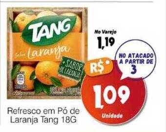 Supermercado Bem Barato Refresco em pó de laranja tang oferta