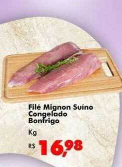 Big Box Filé mignon suíno congelado bonfrigo oferta