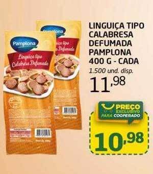 Cooper Linguiça tipo calabresa defumada pamplona cada oferta