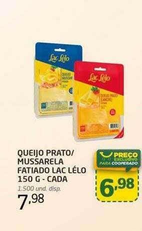 Cooper Queijo prato-mussarela fatiado lac lélo oferta