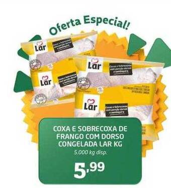 Cooper Coxa e sobrecoxa de frango com dorso congelada lar kg oferta