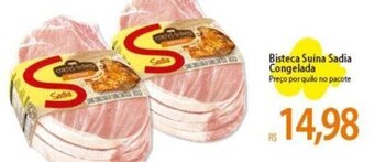 Atacadão Bisteca Suína Sadia congelada oferta