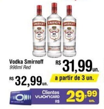 Fort Atacadista Vodka Smirnoff 998ml oferta