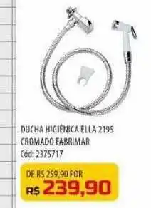 Amoedo Ducha higiênica ella 2195 cromado fabrimar oferta