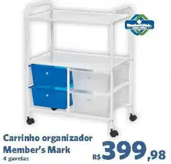 Sam's Club Carrinho Organizador Member's Mark oferta