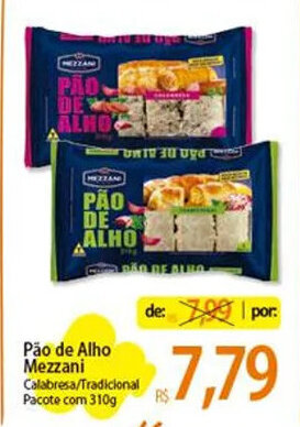 Atacadão Pão de Alho Mezzani 310g oferta