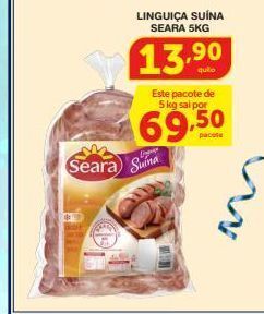 Roldão Linguiça suína seara 5kg oferta