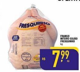 Mercantil Rodrigues Frango inteiro gujão fresquinho kg oferta