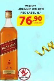 Roldão Whisky johnnie walker red label 1l oferta