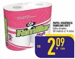 Mercantil Rodrigues Papel higiênico familiar soft 30m 4 rolos oferta