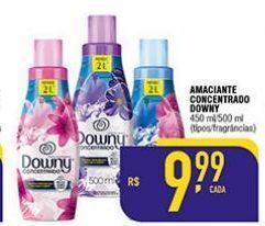 Amaciante concentrado downy 450ml/500ml