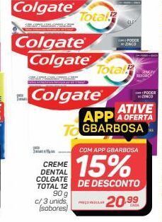 GBarbosa Creme dental colgate total 12 oferta