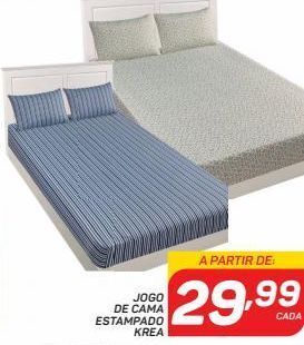 GBarbosa Jogo de cama estampado krea oferta