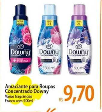 Atacadão Amaciante para roupas Concentrado Downy 500ml oferta
