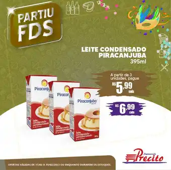 Supermercado Precito Leite Condensado Piracanjuba 395ml oferta