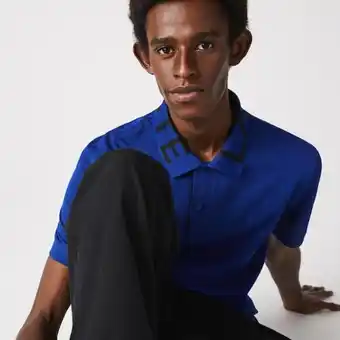 Lacoste Polo masculina lacoste slim fit em piqué leve e respirável com gola assinada oferta