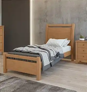 Lojas Guido Cama de solteiro reali - amendoa clean (colchão não incluso) oferta