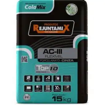 Comjol Argamassa aciii 15kg porcelanato top 10 cinza rejuntamix oferta