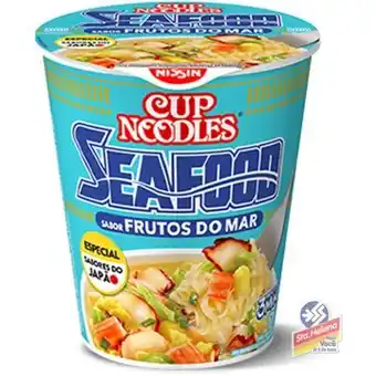 Supermercados Santa Helena Nissin cup noodles frutos do mar 56g oferta