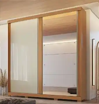 Lojas Guido Roupeiro leblon - 2 portas - com espelho - 2,30 mt de largura - portas flex: cinamomo ou off white oferta
