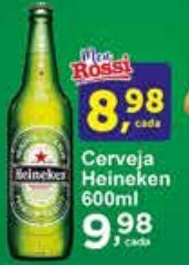 Rossi Supermercado Cerveja Heineken 600ml oferta