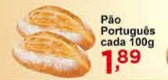 Rossi Supermercado Pão Português cada 100g oferta