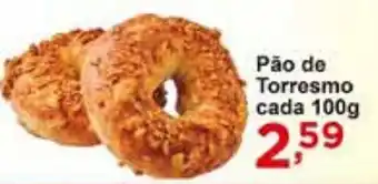 Rossi Supermercado Pão de Torresmo cada 100g oferta