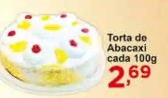Rossi Supermercado Torta de Abacaxi cada 100g oferta