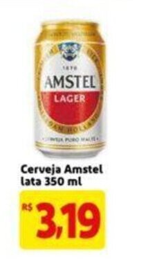 Extra Supermercado Cerveja Amstel lata 350ml oferta