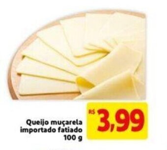 Extra Supermercado Queijo Muçarela importada fatiado 100g oferta