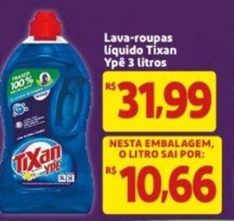 Lava roupas Líquido Tixan Ypê 3L