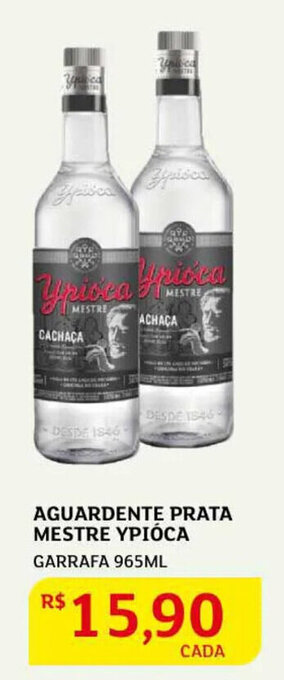 Assaí Atacadista Aguardente Prata Mestre Ypióca 965ml oferta