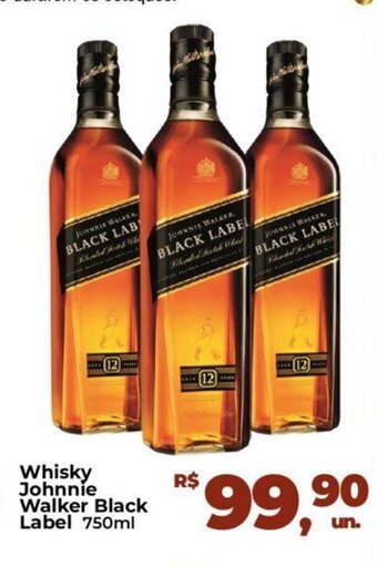 Fort Atacadista Whisky Johnnie Walker Black label 750ml oferta
